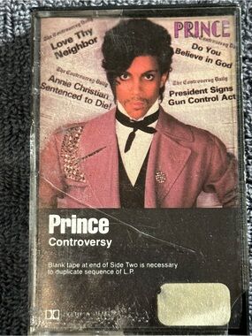 Prince Controversy Cassette - Pink and Black Artwork